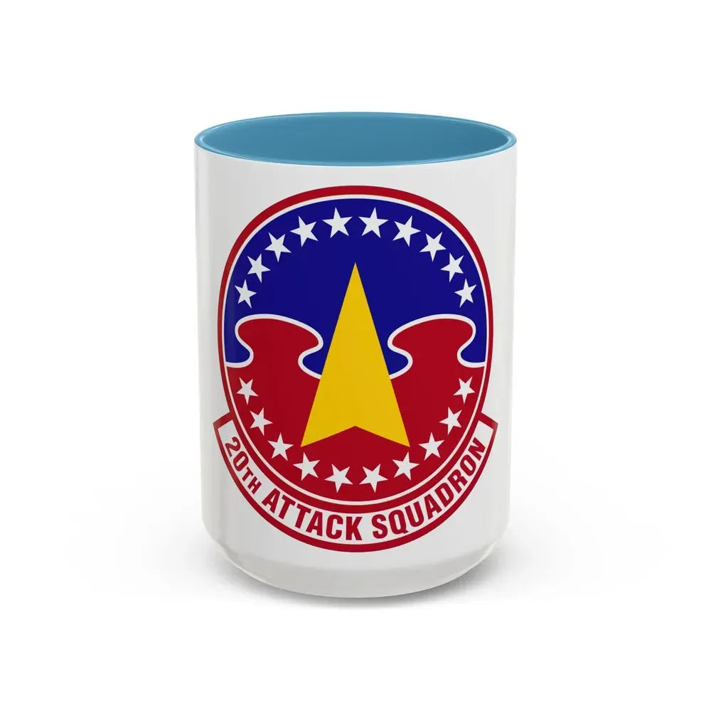 20 Attack Squadron ACC (U.S. Air Force) Accent Coffee Mug 15oz Light Blue - Go Mug Yourself