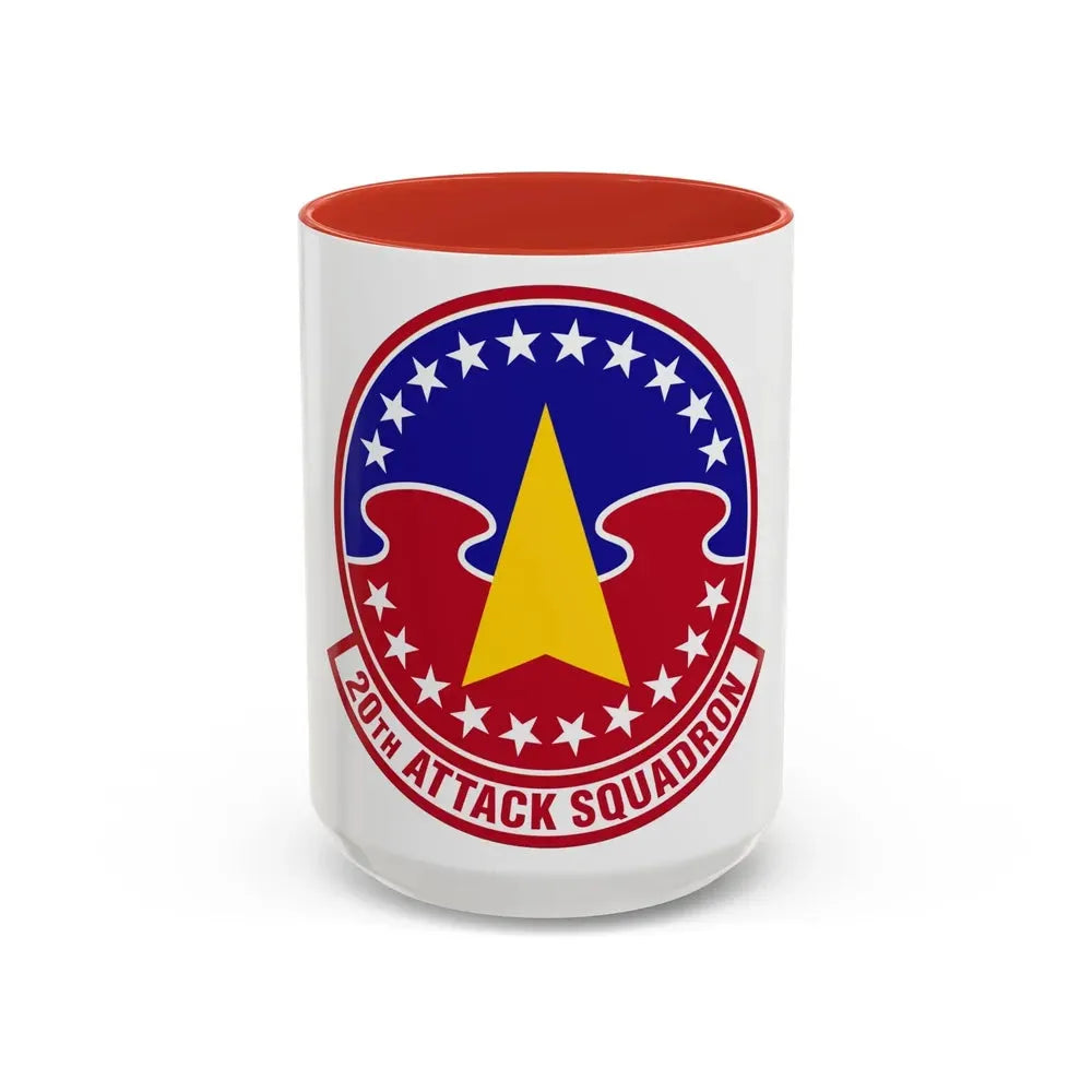 20 Attack Squadron ACC (U.S. Air Force) Accent Coffee Mug 15oz Red - Go Mug Yourself