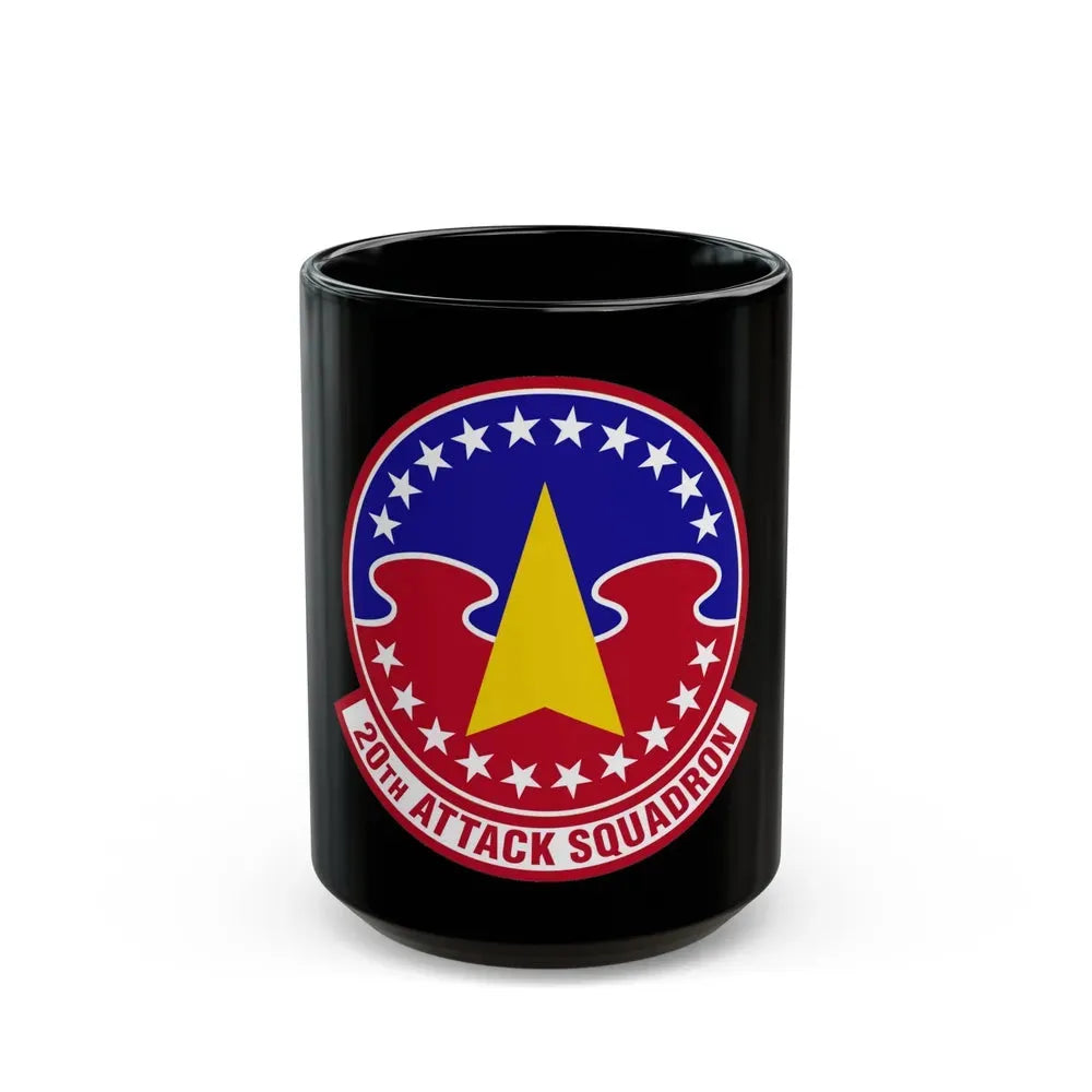 20 Attack Squadron ACC (U.S. Air Force) Black Coffee Mug 15oz - Go Mug Yourself