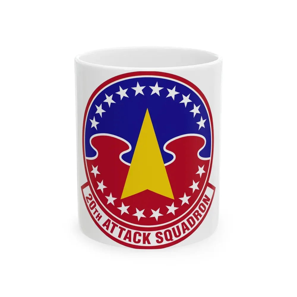 20 Attack Squadron ACC (U.S. Air Force) White Coffee Mug 11oz - Go Mug Yourself