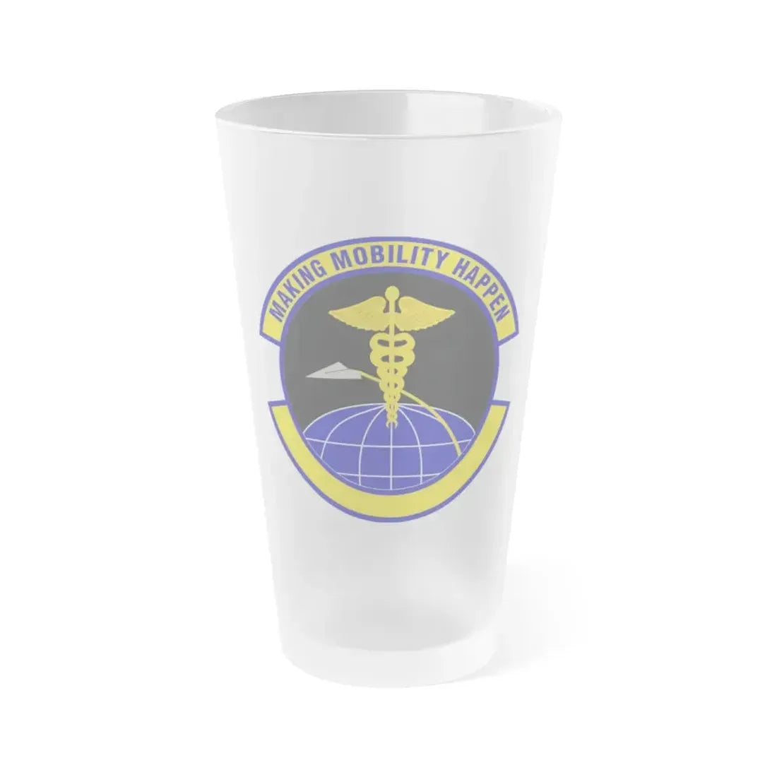20 Healthcare Operations Squadron ACC (U.S. Air Force) Frosted Pint Glass 16oz 16oz Frosted - Go Mug Yourself