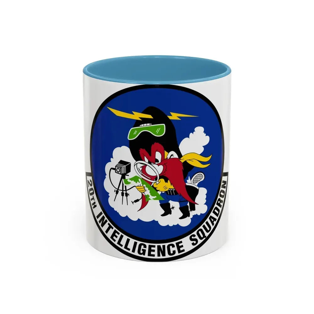 20 Intelligence Squadron ACC (U.S. Air Force) Accent Coffee Mug 11oz Light Blue - Go Mug Yourself