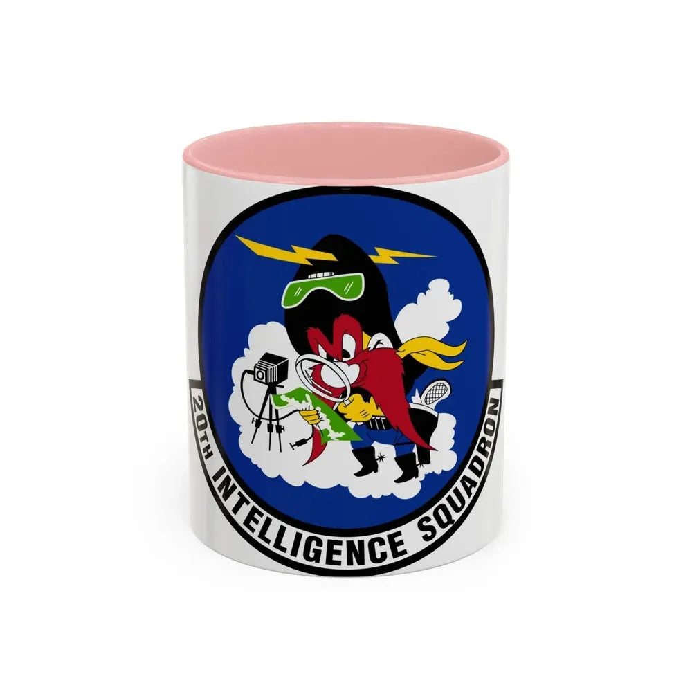 20 Intelligence Squadron ACC (U.S. Air Force) Accent Coffee Mug 11oz Pink - Go Mug Yourself