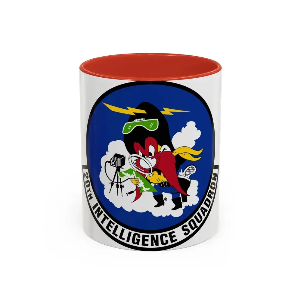 20 Intelligence Squadron ACC (U.S. Air Force) Accent Coffee Mug 11oz Red - Go Mug Yourself