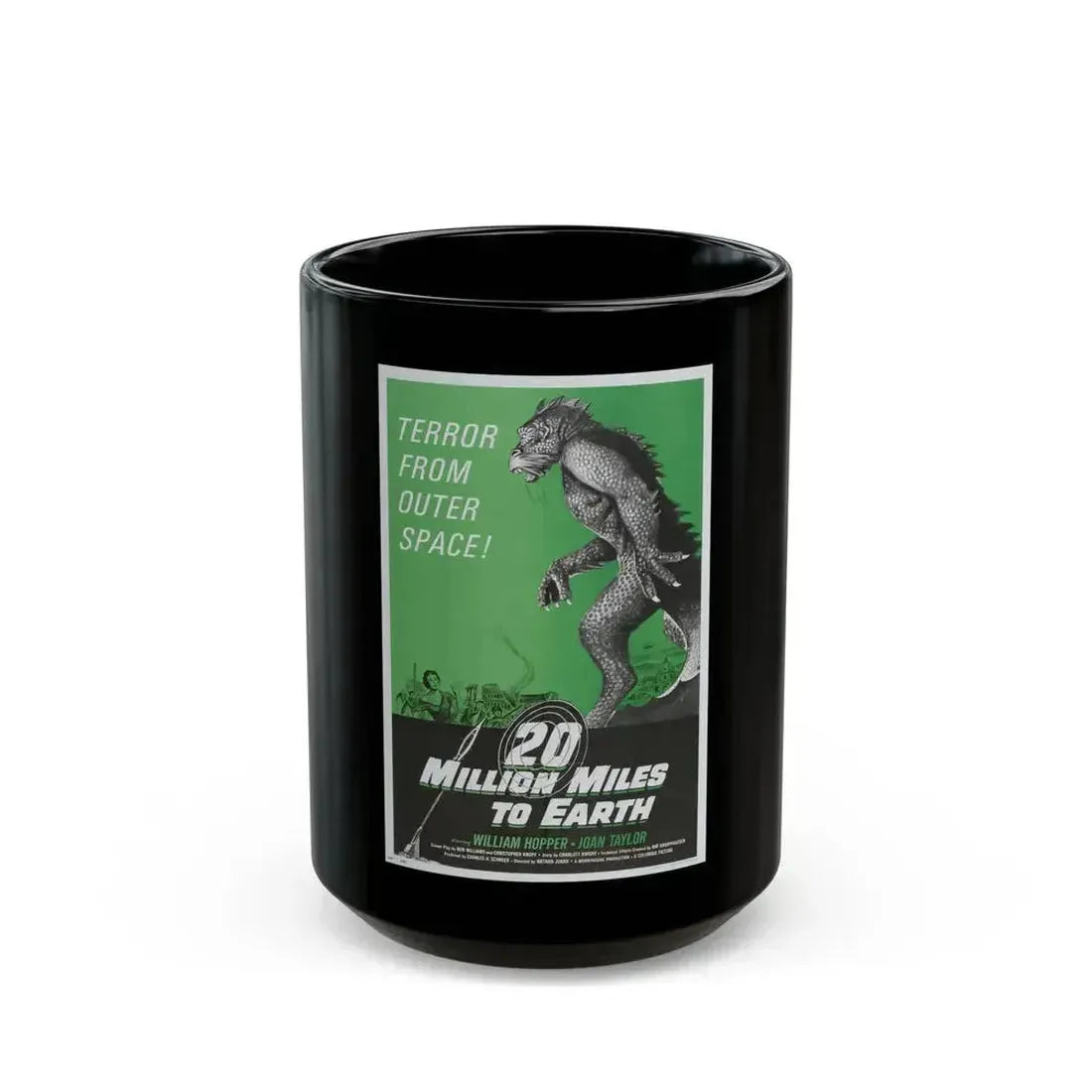 20 MILLION MILES TO EARTH (3) Movie Poster - Black Coffee Mug 15oz - Go Mug Yourself