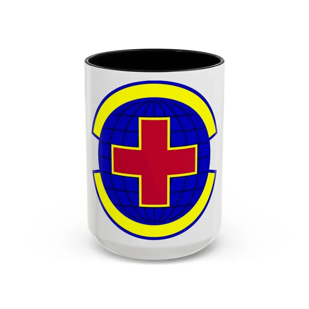 20 Operational Medical Readiness Squadron ACC (U.S. Air Force) Accent Coffee Mug 15oz Black - Go Mug Yourself