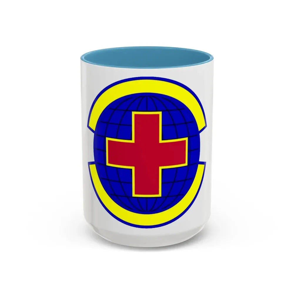 20 Operational Medical Readiness Squadron ACC (U.S. Air Force) Accent Coffee Mug 15oz Light Blue - Go Mug Yourself