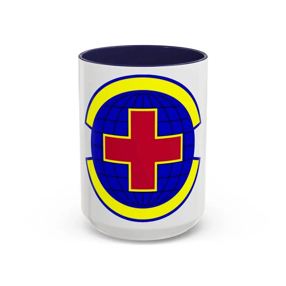 20 Operational Medical Readiness Squadron ACC (U.S. Air Force) Accent Coffee Mug 15oz Navy - Go Mug Yourself