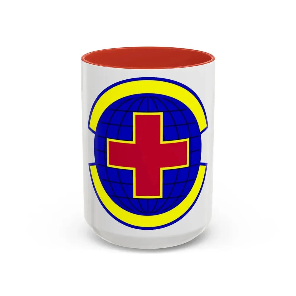 20 Operational Medical Readiness Squadron ACC (U.S. Air Force) Accent Coffee Mug 15oz Red - Go Mug Yourself