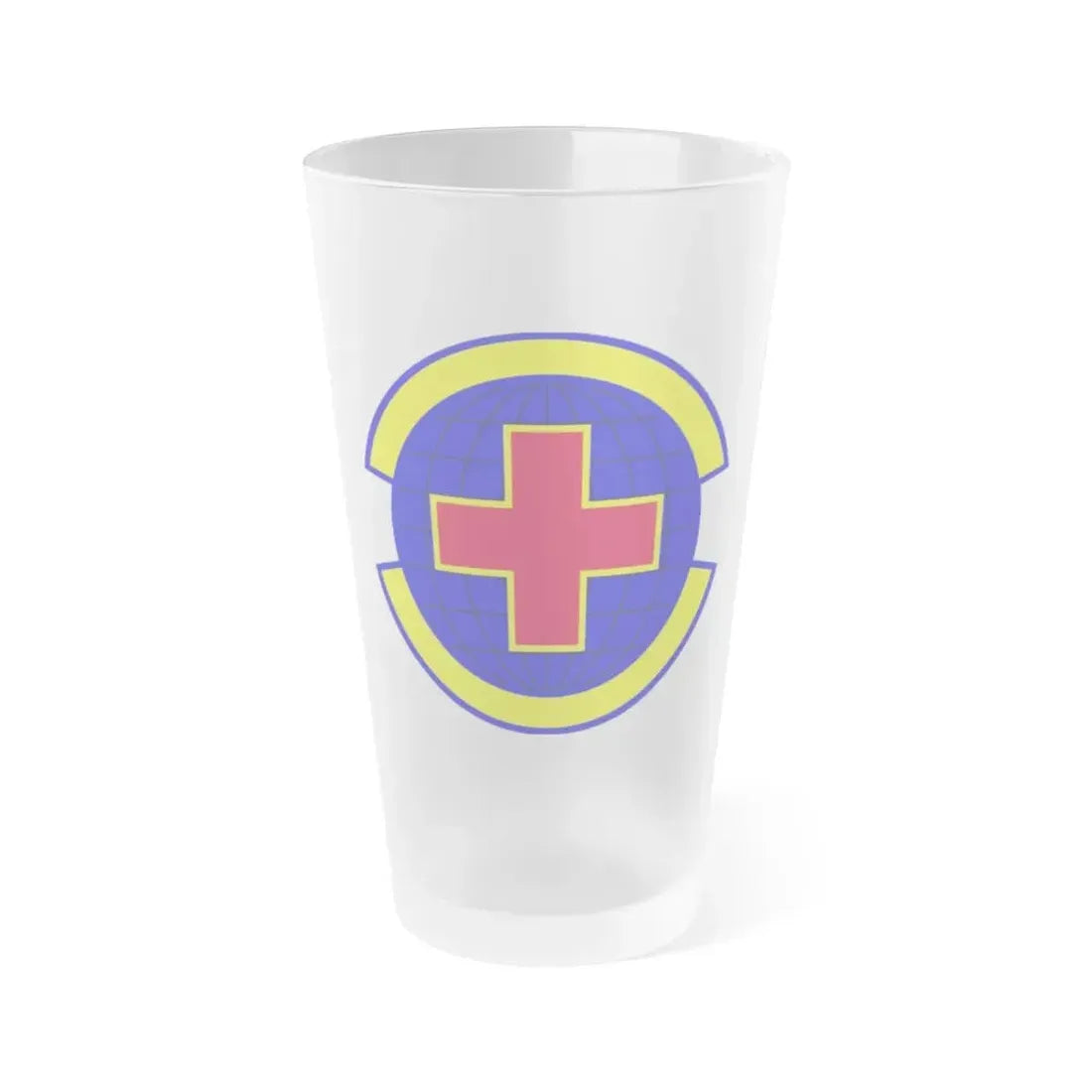 20 Operational Medical Readiness Squadron ACC (U.S. Air Force) Frosted Pint Glass 16oz 16oz Frosted - Go Mug Yourself