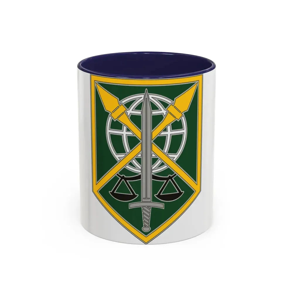 200 Military Police Command (U.S. Army) Accent Coffee Mug 11oz Navy - Go Mug Yourself