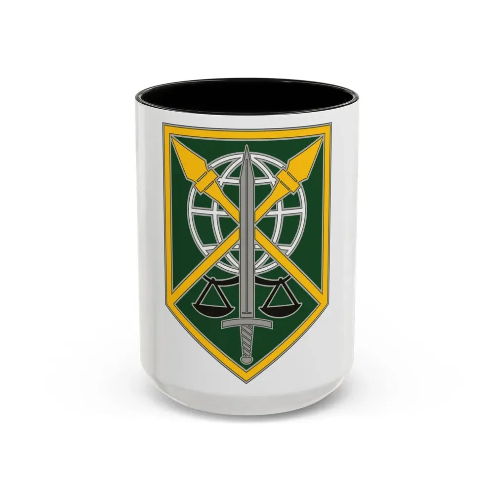 200 Military Police Command (U.S. Army) Accent Coffee Mug 15oz Black - Go Mug Yourself