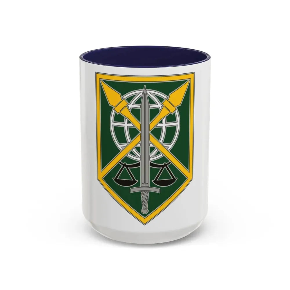 200 Military Police Command (U.S. Army) Accent Coffee Mug 15oz Navy - Go Mug Yourself