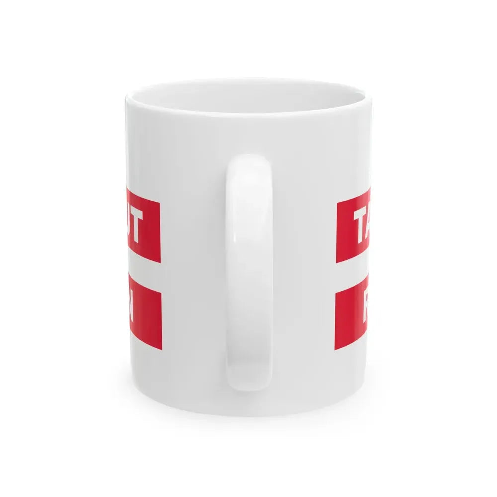 2002 Washington D.C. protest Flag (United States) White Coffee Mug - Go Mug Yourself