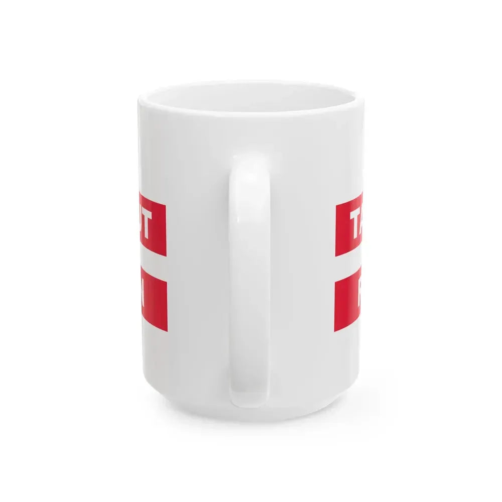 2002 Washington D.C. protest Flag (United States) White Coffee Mug - Go Mug Yourself