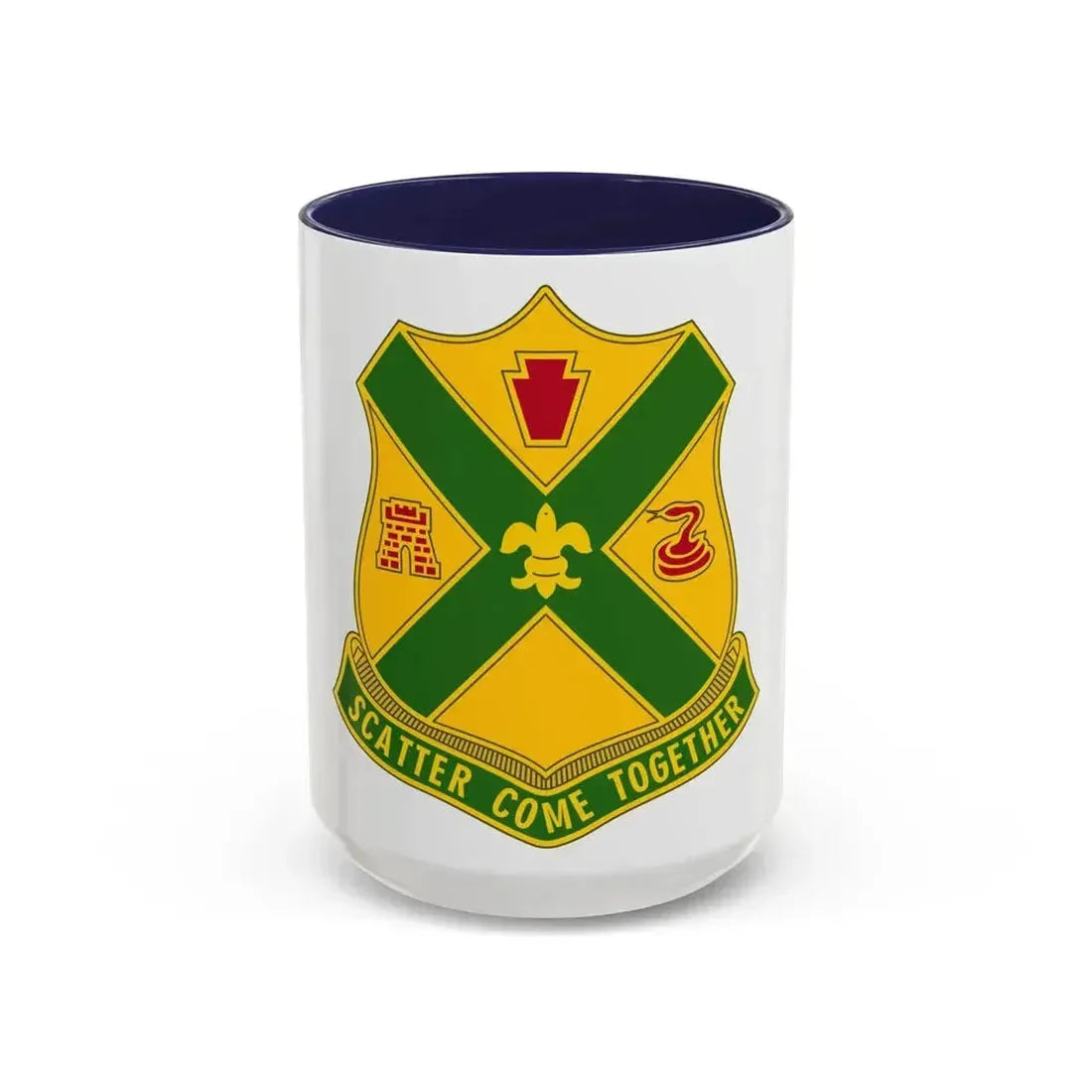 200th Field Artillery Battalion (U.S. Army) Accent Coffee Mug 15oz Navy - Go Mug Yourself