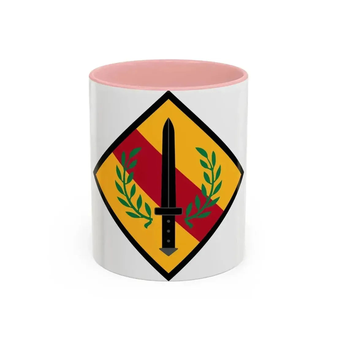 201st Regional Support Group (U.S. Army) Accent Coffee Mug 11oz Pink - Go Mug Yourself