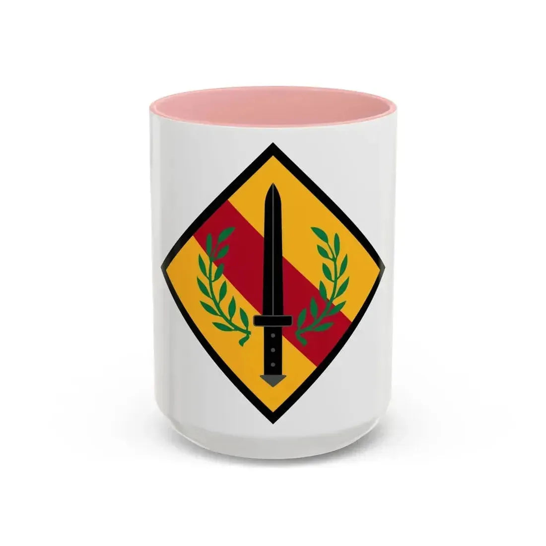 201st Regional Support Group (U.S. Army) Accent Coffee Mug 15oz Pink - Go Mug Yourself