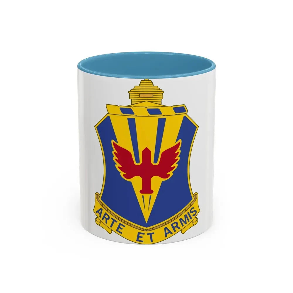 202 Air Defense Artillery Regiment (U.S. Army) Accent Coffee Mug 11oz Light Blue - Go Mug Yourself