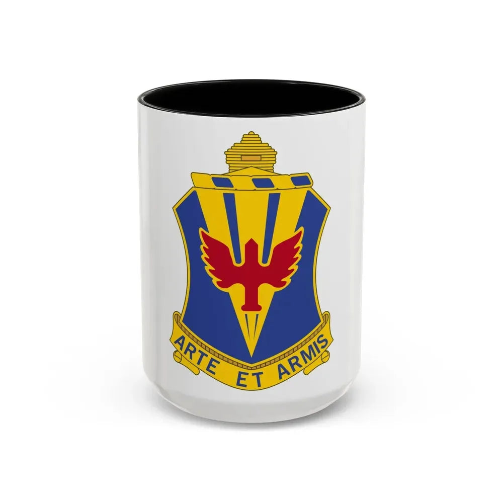 202 Air Defense Artillery Regiment (U.S. Army) Accent Coffee Mug 15oz Black - Go Mug Yourself