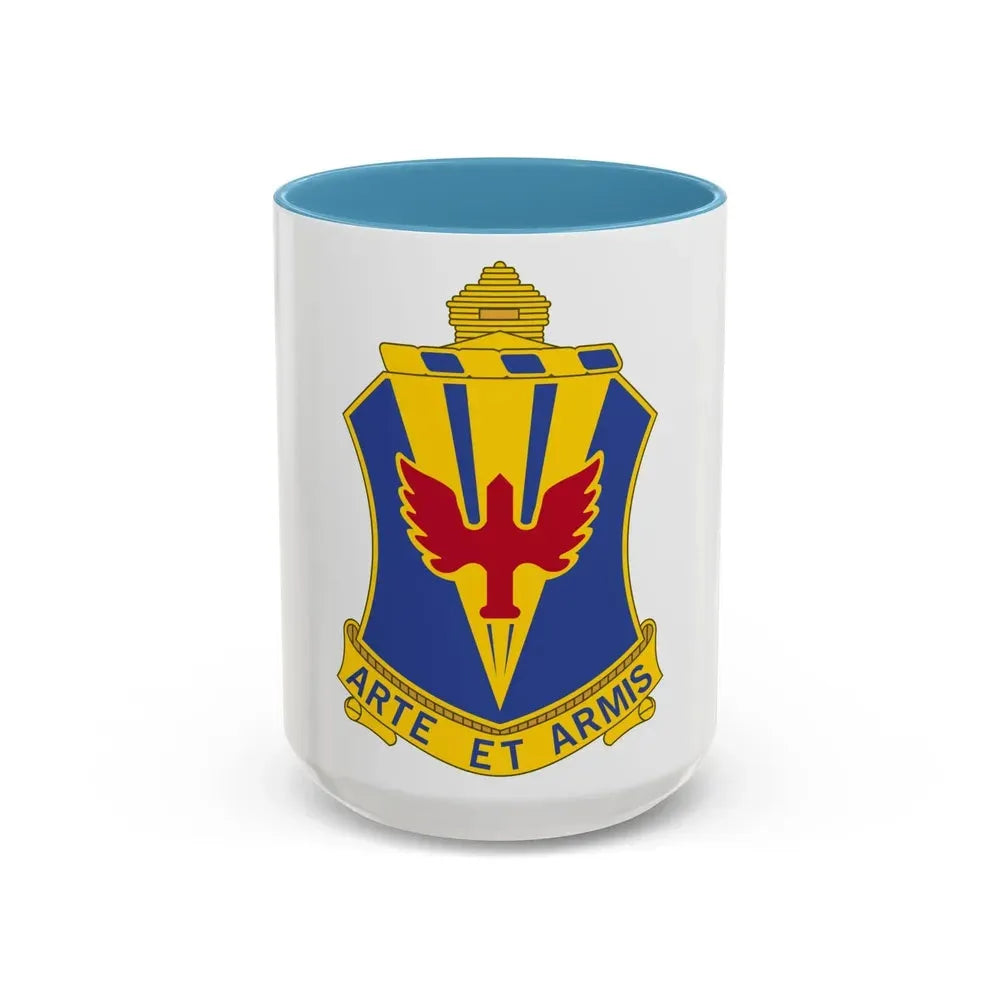 202 Air Defense Artillery Regiment (U.S. Army) Accent Coffee Mug 15oz Light Blue - Go Mug Yourself