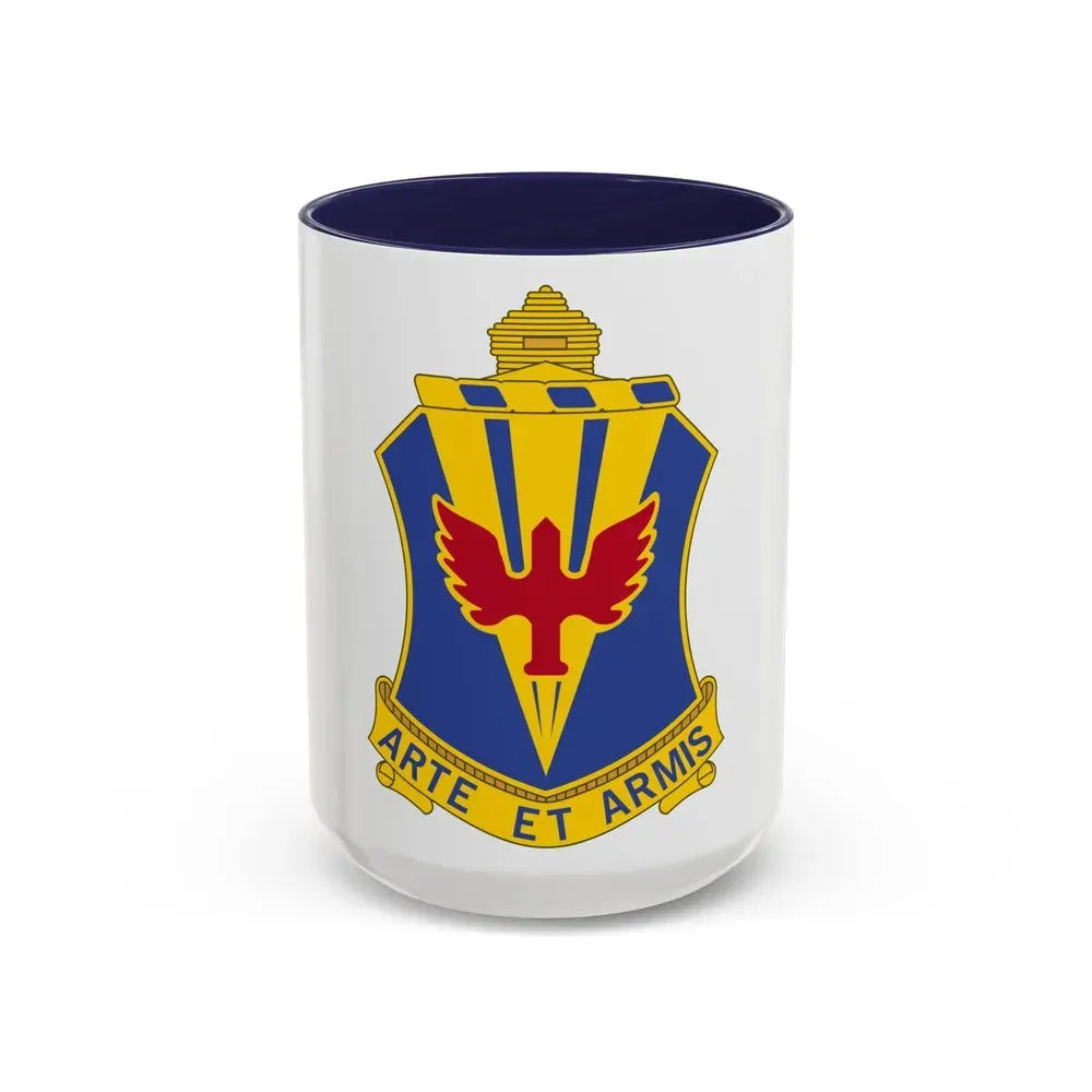 202 Air Defense Artillery Regiment (U.S. Army) Accent Coffee Mug 15oz Navy - Go Mug Yourself