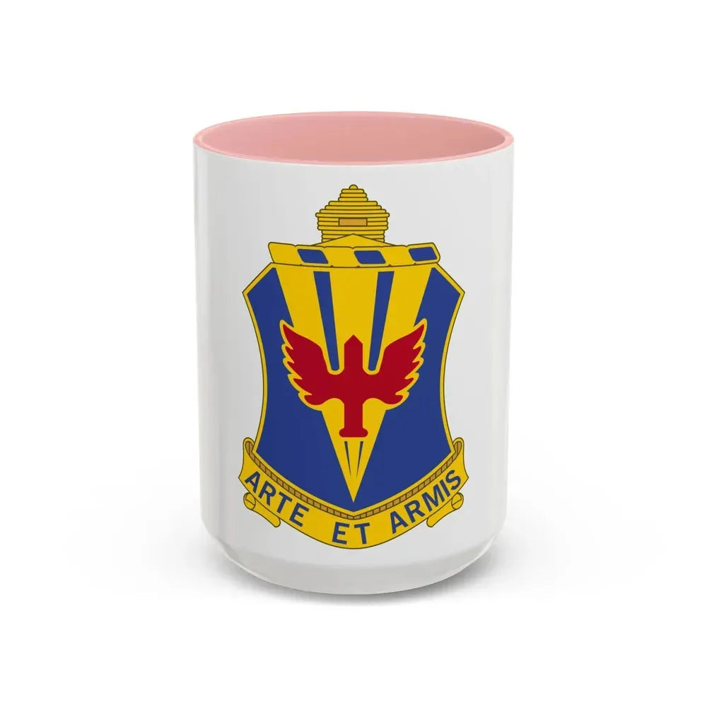 202 Air Defense Artillery Regiment (U.S. Army) Accent Coffee Mug 15oz Pink - Go Mug Yourself
