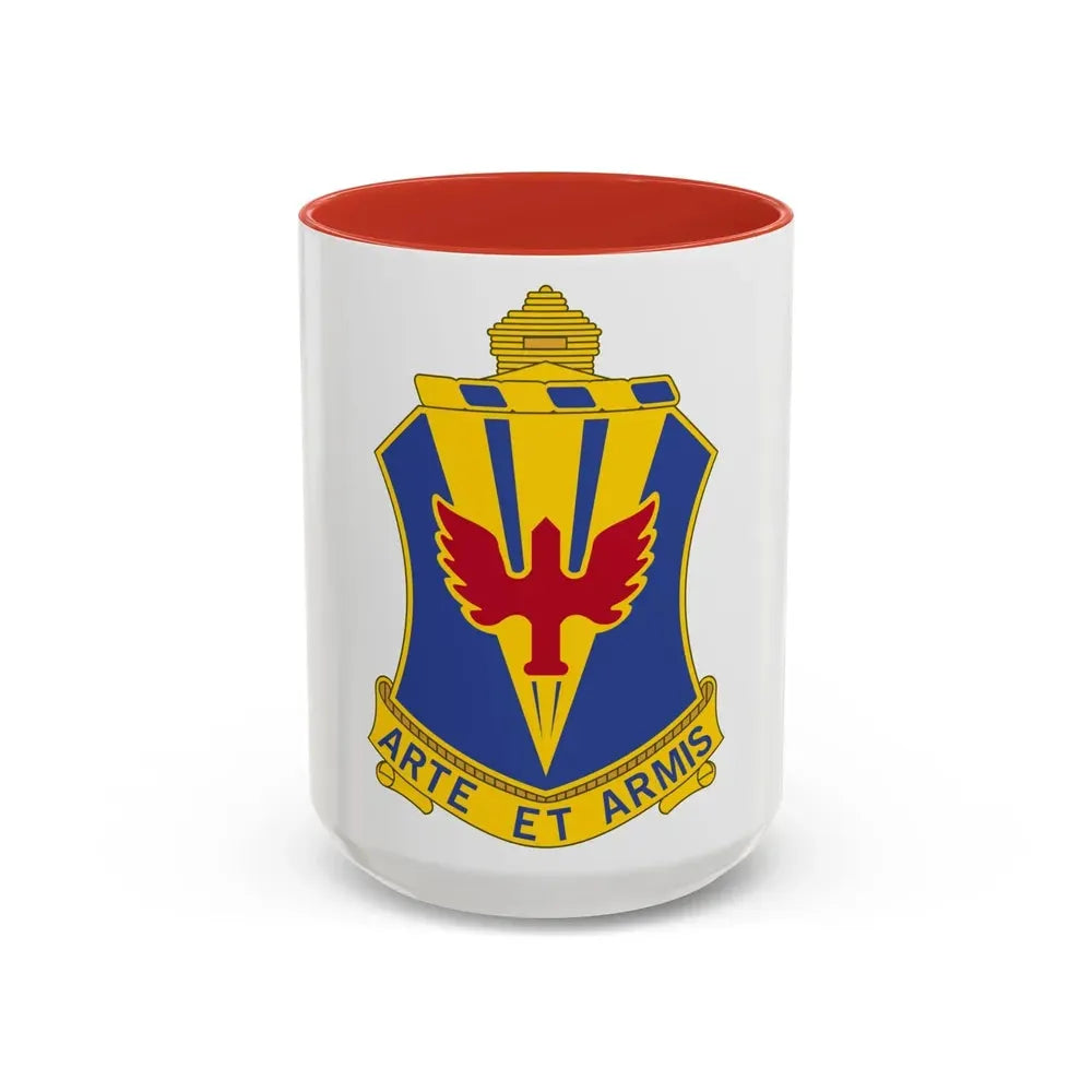 202 Air Defense Artillery Regiment (U.S. Army) Accent Coffee Mug 15oz Red - Go Mug Yourself