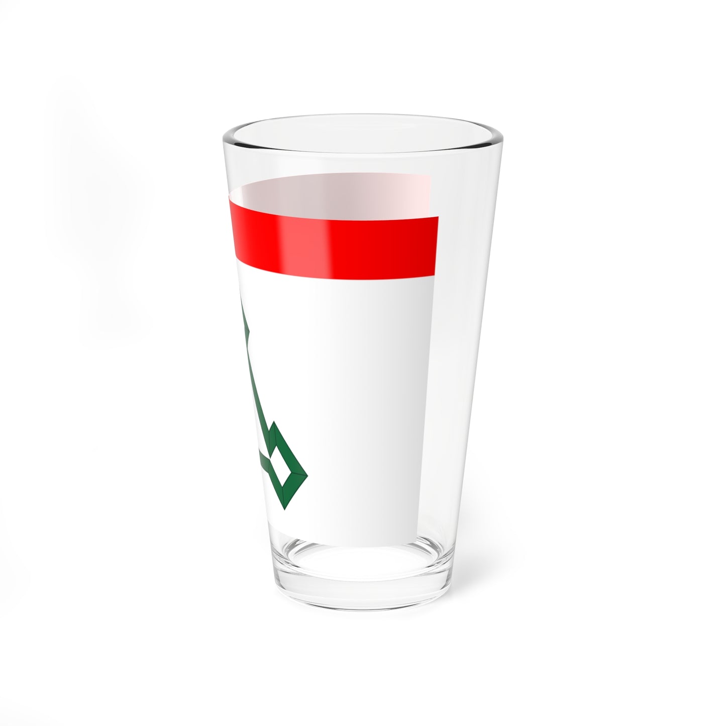 Flag of Volokolamsk city Moscow oblast (Russia) Pint Glass 16oz