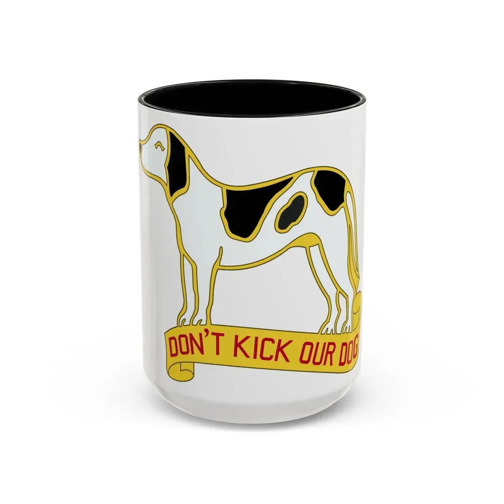 203 Engineer Battalion (U.S. Army) Accent Coffee Mug 15oz Black - Go Mug Yourself