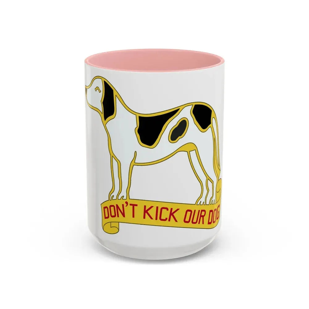 203 Engineer Battalion (U.S. Army) Accent Coffee Mug 15oz Pink - Go Mug Yourself