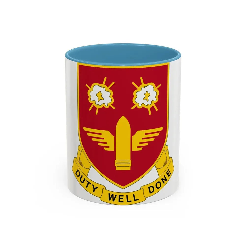 203rd Air Defense Artillery Regiment (U.S. Army) Accent Coffee Mug 11oz Light Blue - Go Mug Yourself