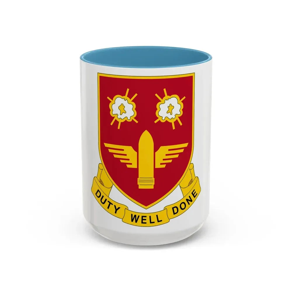 203rd Air Defense Artillery Regiment (U.S. Army) Accent Coffee Mug 15oz Light Blue - Go Mug Yourself