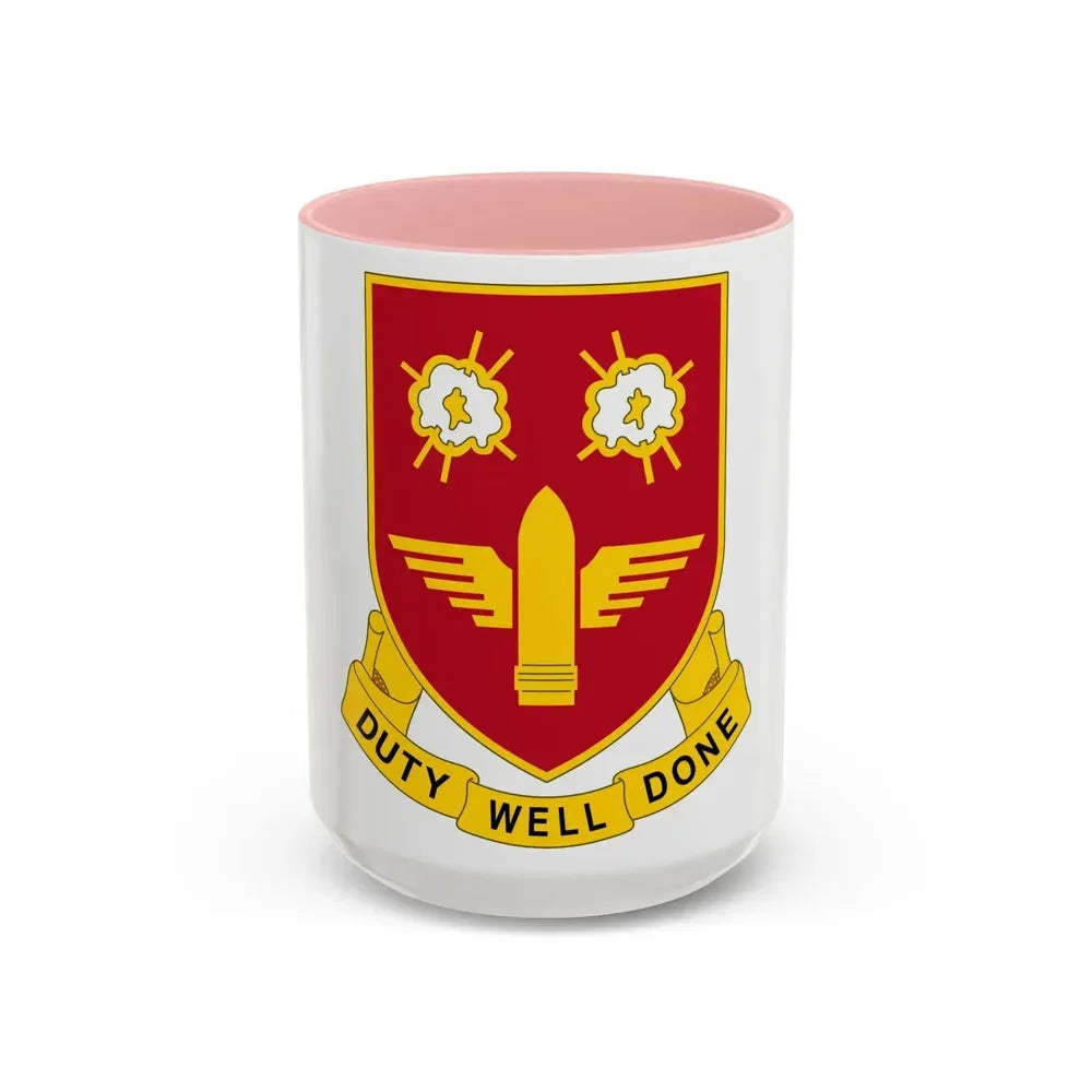 203rd Air Defense Artillery Regiment (U.S. Army) Accent Coffee Mug 15oz Pink - Go Mug Yourself