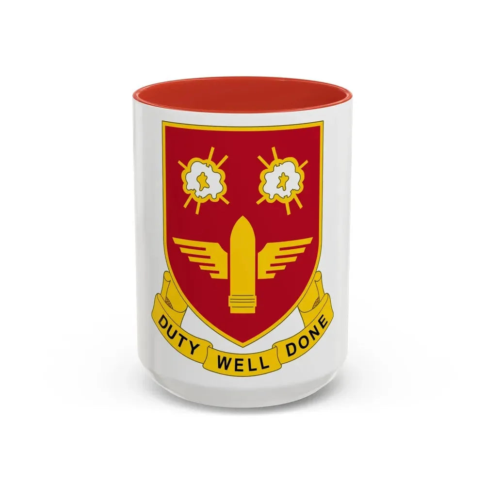 203rd Air Defense Artillery Regiment (U.S. Army) Accent Coffee Mug 15oz Red - Go Mug Yourself