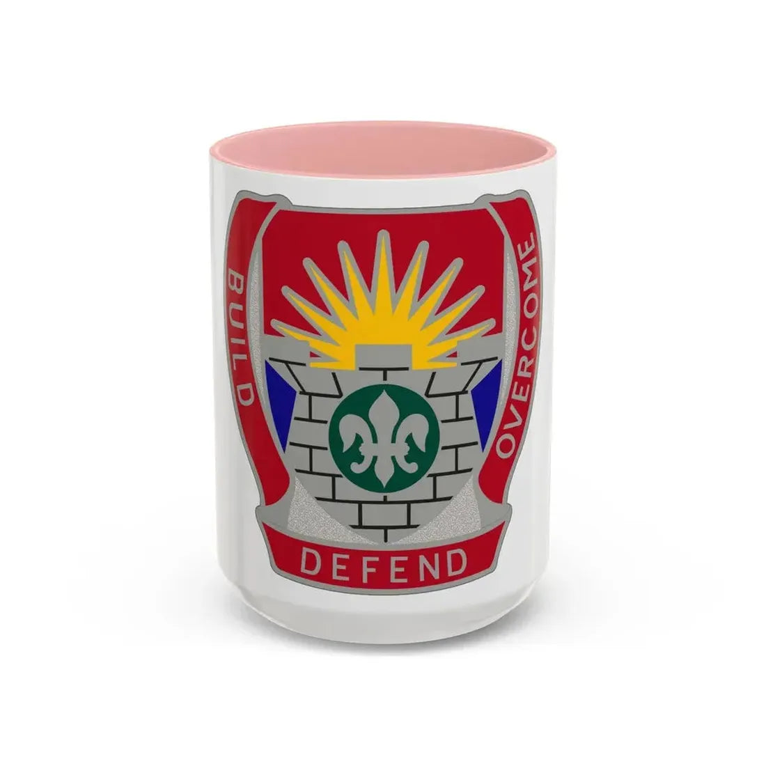 204 Engineer Battalion (U.S. Army) Accent Coffee Mug 15oz Pink - Go Mug Yourself