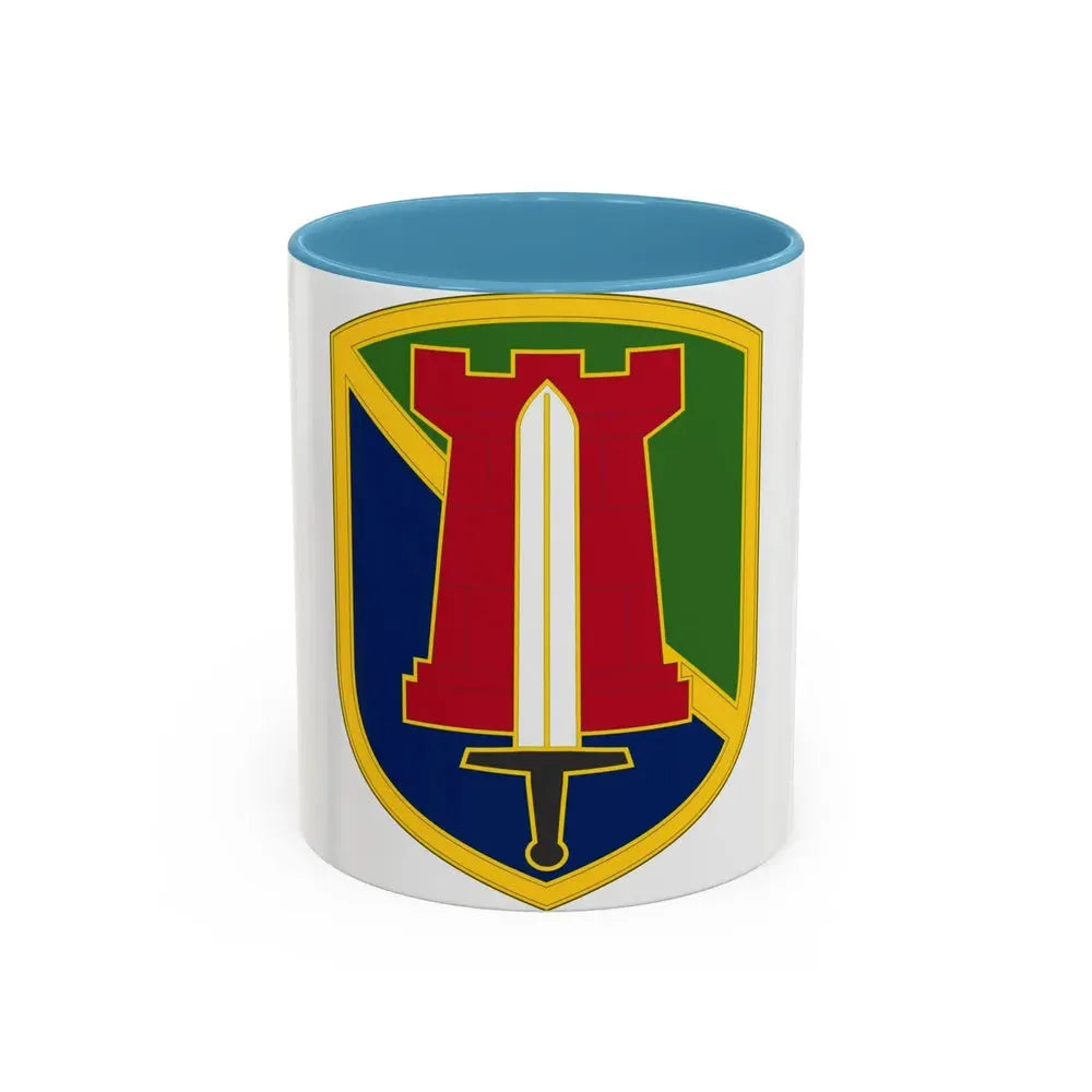204 Maneuver Enhancement Brigade (U.S. Army) Accent Coffee Mug 11oz Light Blue - Go Mug Yourself
