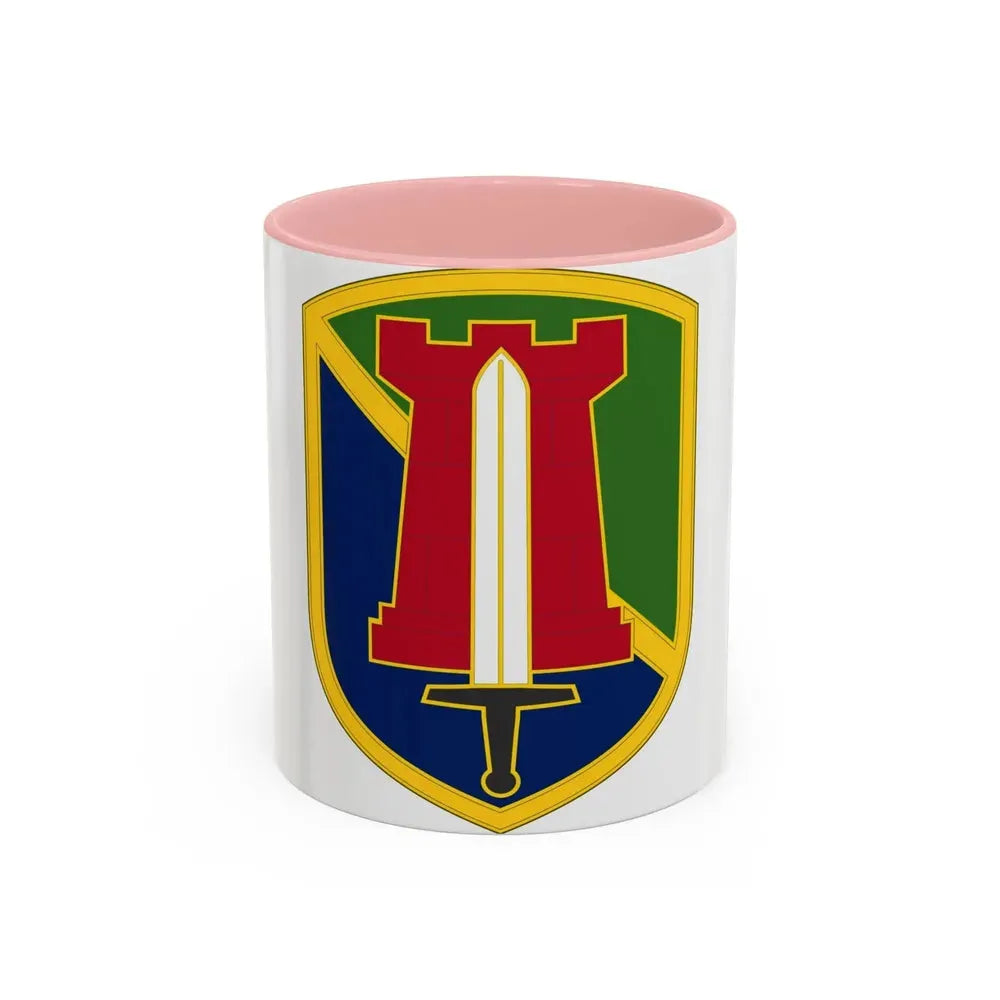 204 Maneuver Enhancement Brigade (U.S. Army) Accent Coffee Mug 11oz Pink - Go Mug Yourself