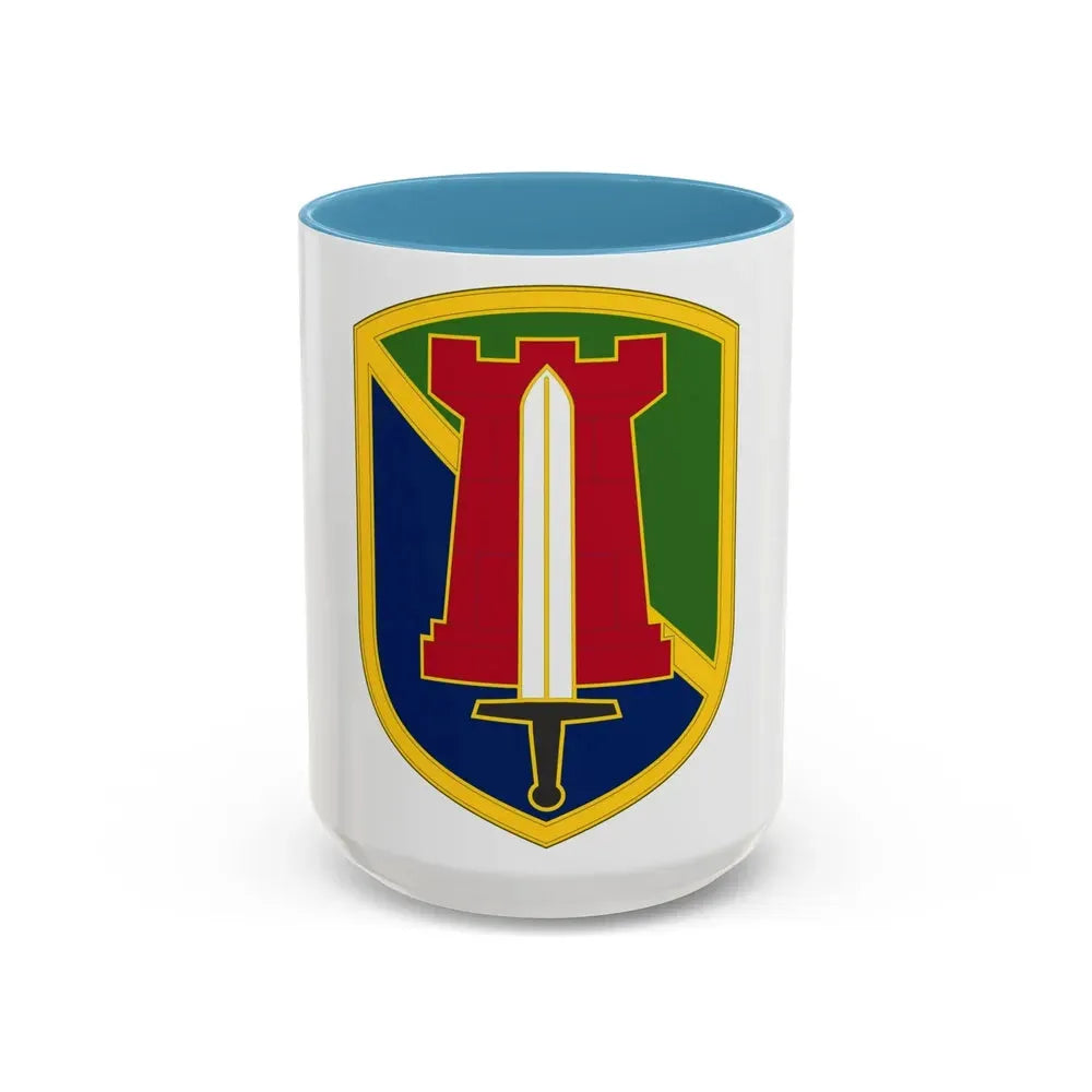 204 Maneuver Enhancement Brigade (U.S. Army) Accent Coffee Mug 15oz Light Blue - Go Mug Yourself