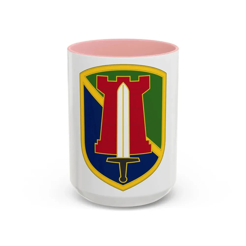 204 Maneuver Enhancement Brigade (U.S. Army) Accent Coffee Mug 15oz Pink - Go Mug Yourself