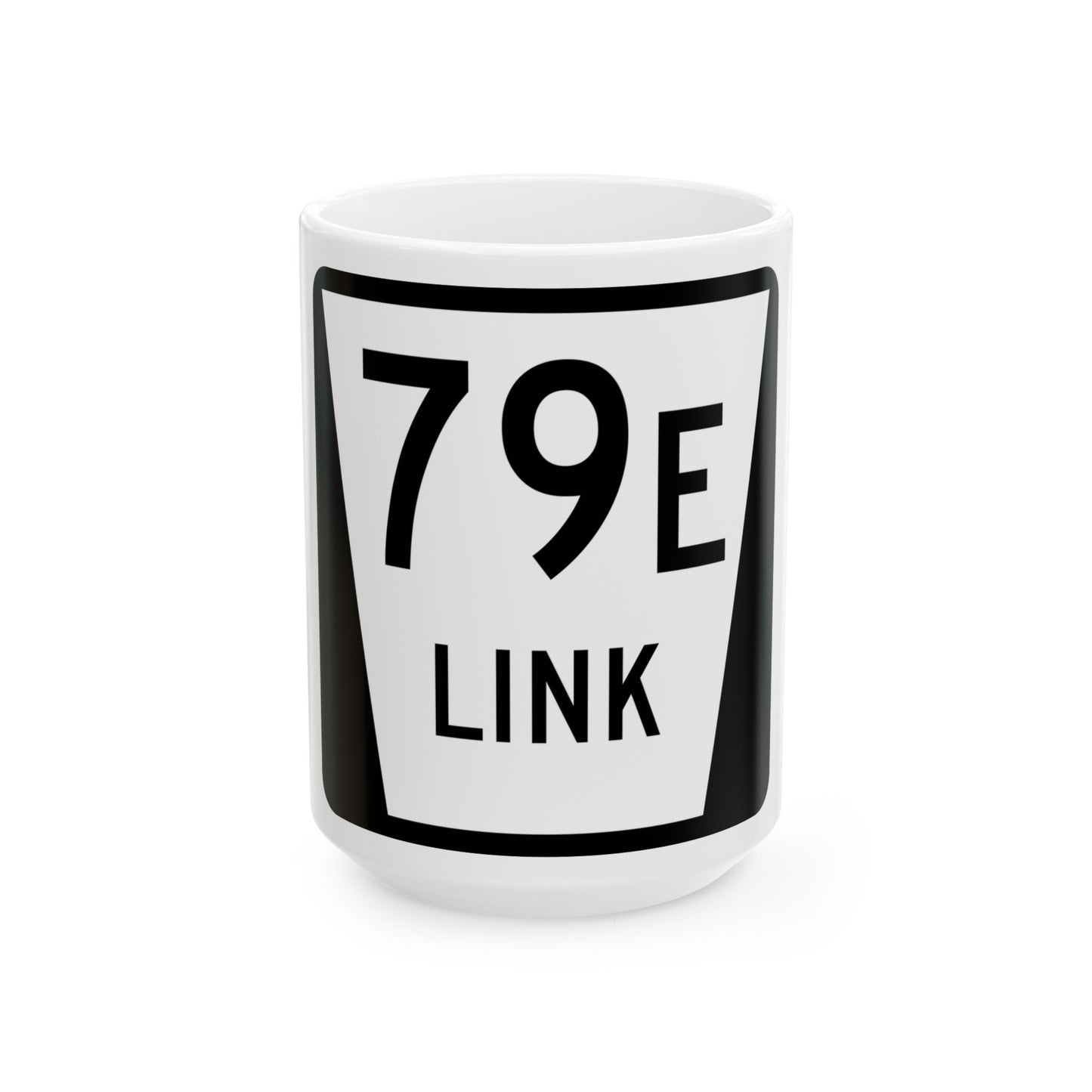 N LINK 79E (Nebraska) (Road Sign) White Coffee Mug