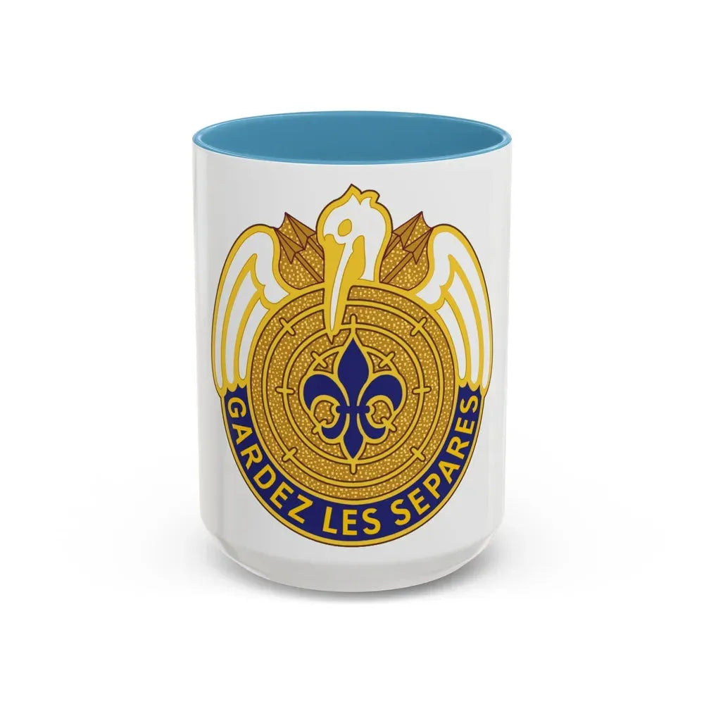 204th Aviation Group (U.S. Army) Accent Coffee Mug 15oz Light Blue - Go Mug Yourself