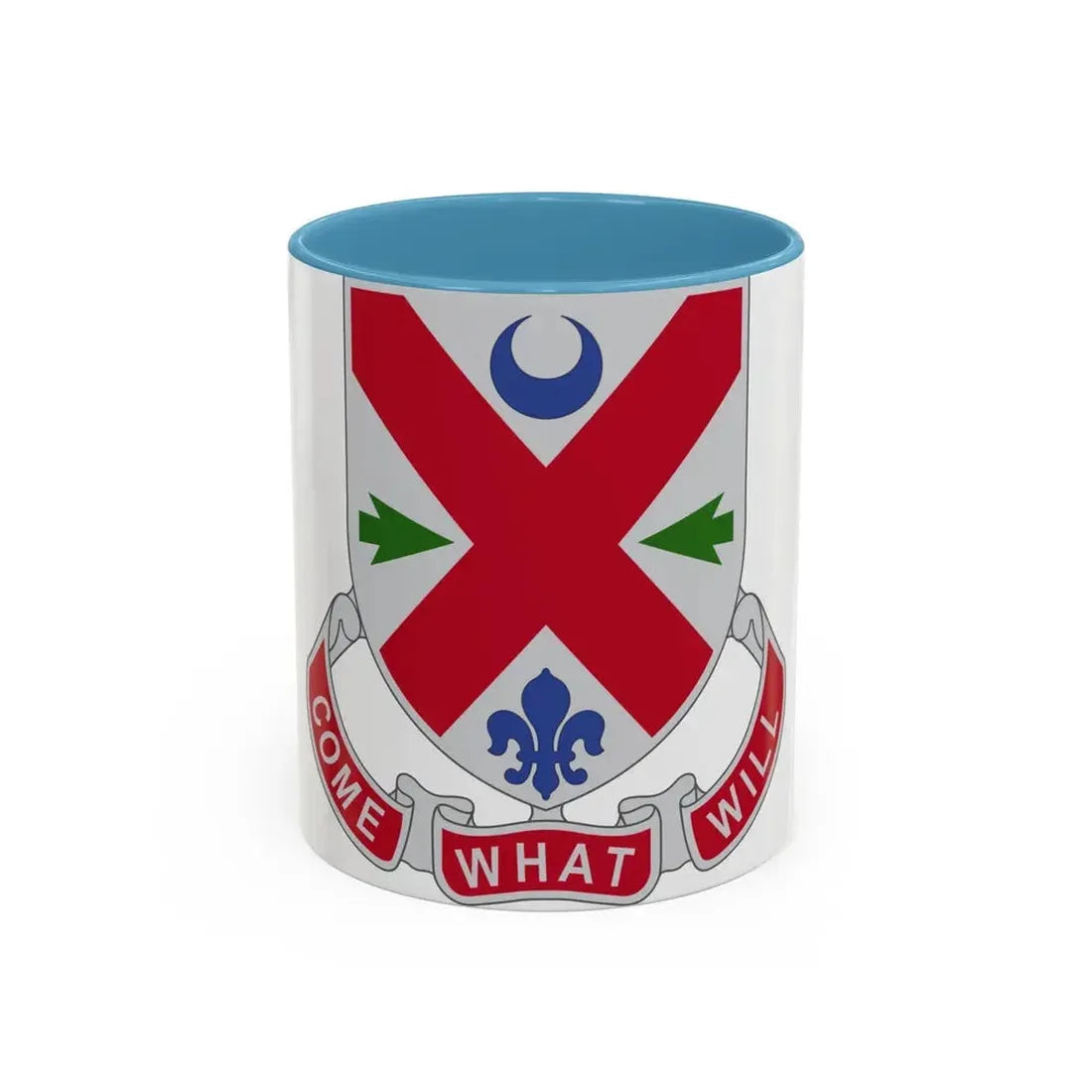 205 Engineer Battalion (U.S. Army) Accent Coffee Mug 11oz Light Blue - Go Mug Yourself