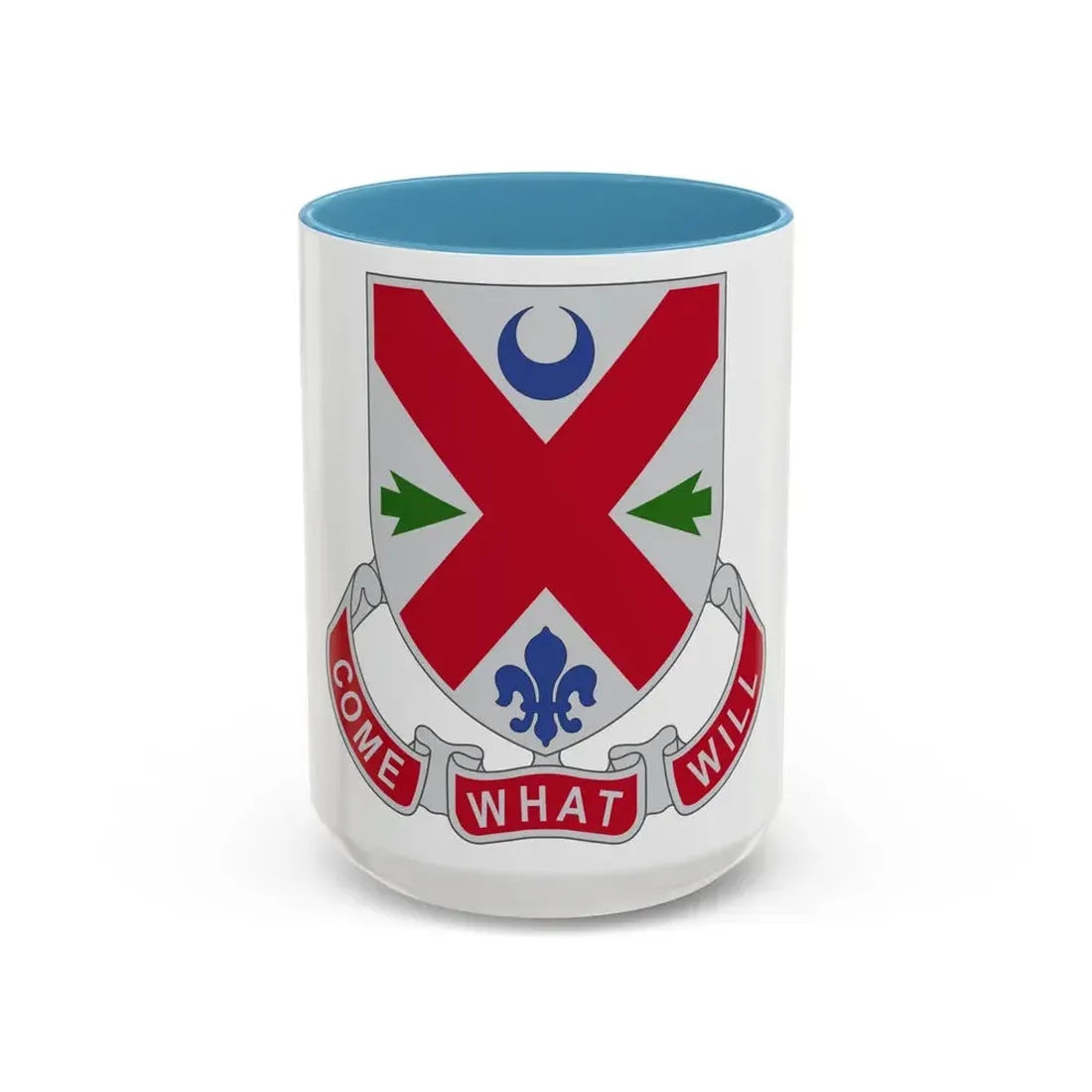 205 Engineer Battalion (U.S. Army) Accent Coffee Mug 15oz Light Blue - Go Mug Yourself