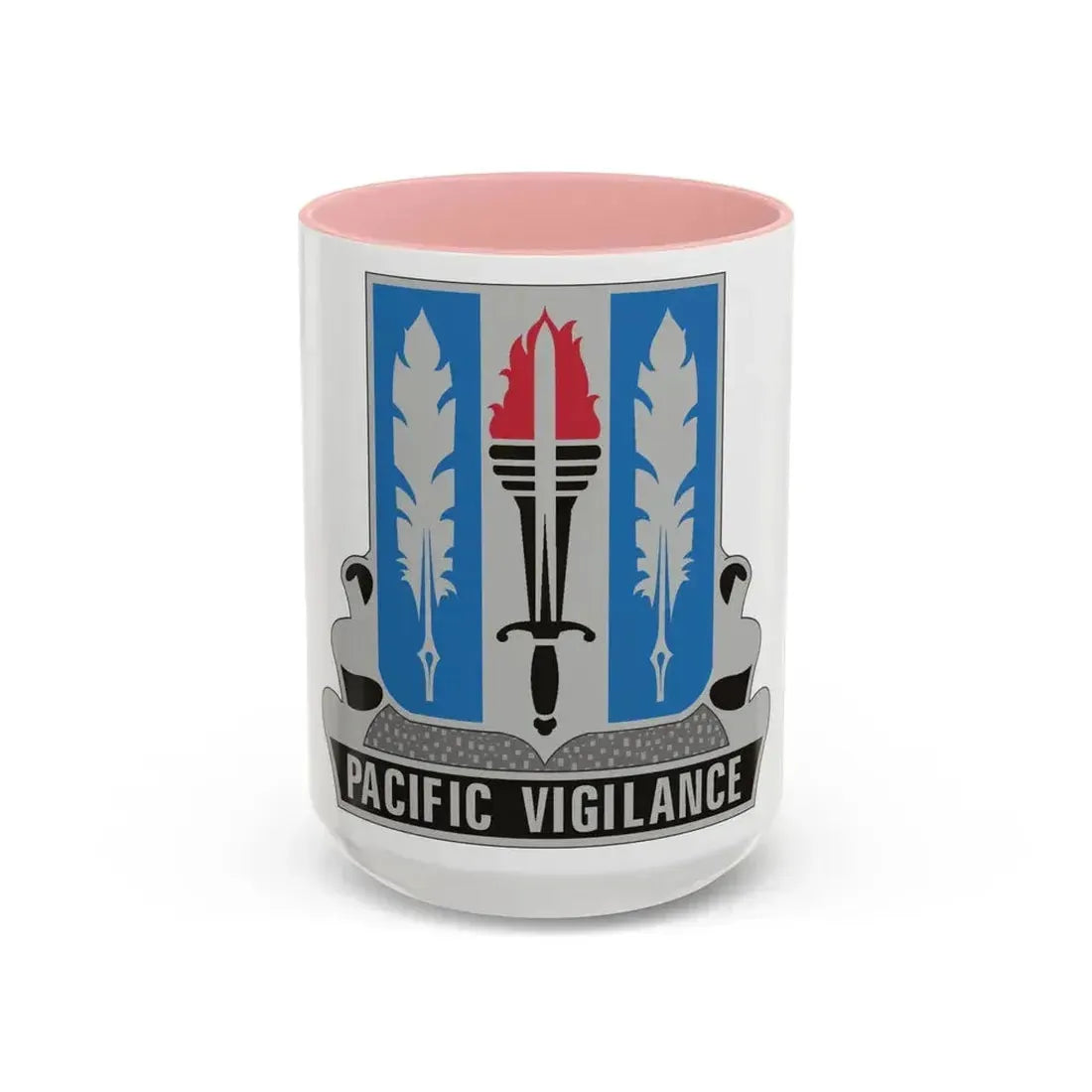 205 Military Intelligence Battalion (U.S. Army) Accent Coffee Mug 15oz Pink - Go Mug Yourself