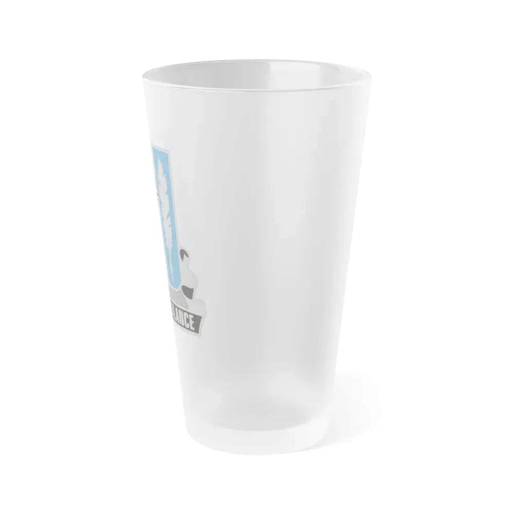 205 Military Intelligence Battalion (U.S. Army) Frosted Pint Glass 16oz - Go Mug Yourself