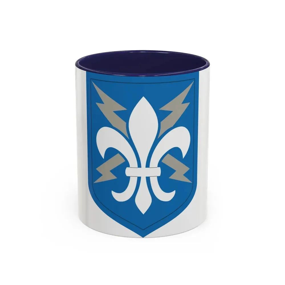 205 Military Intelligence Brigade (U.S. Army) Accent Coffee Mug 11oz Navy - Go Mug Yourself