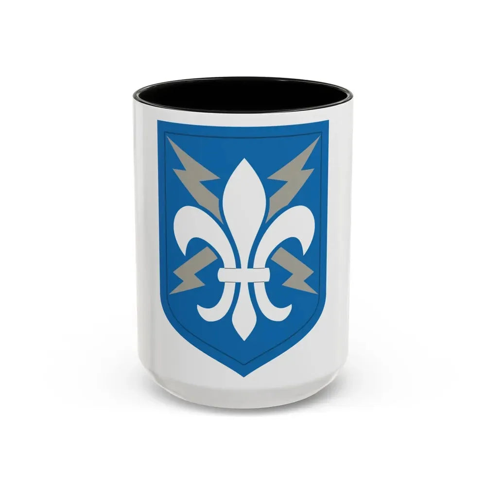 205 Military Intelligence Brigade (U.S. Army) Accent Coffee Mug 15oz Black - Go Mug Yourself