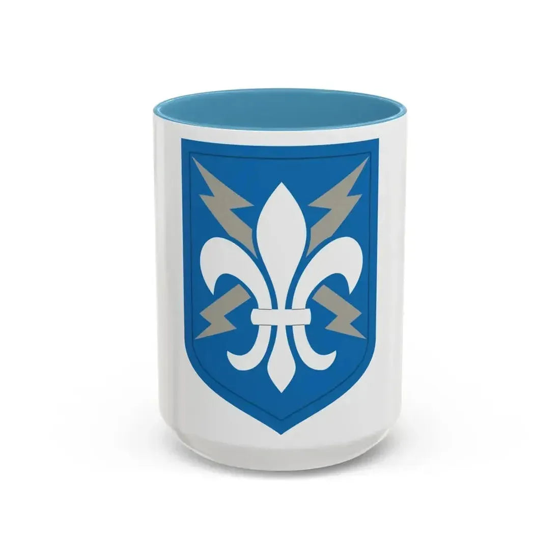 205 Military Intelligence Brigade (U.S. Army) Accent Coffee Mug 15oz Light Blue - Go Mug Yourself