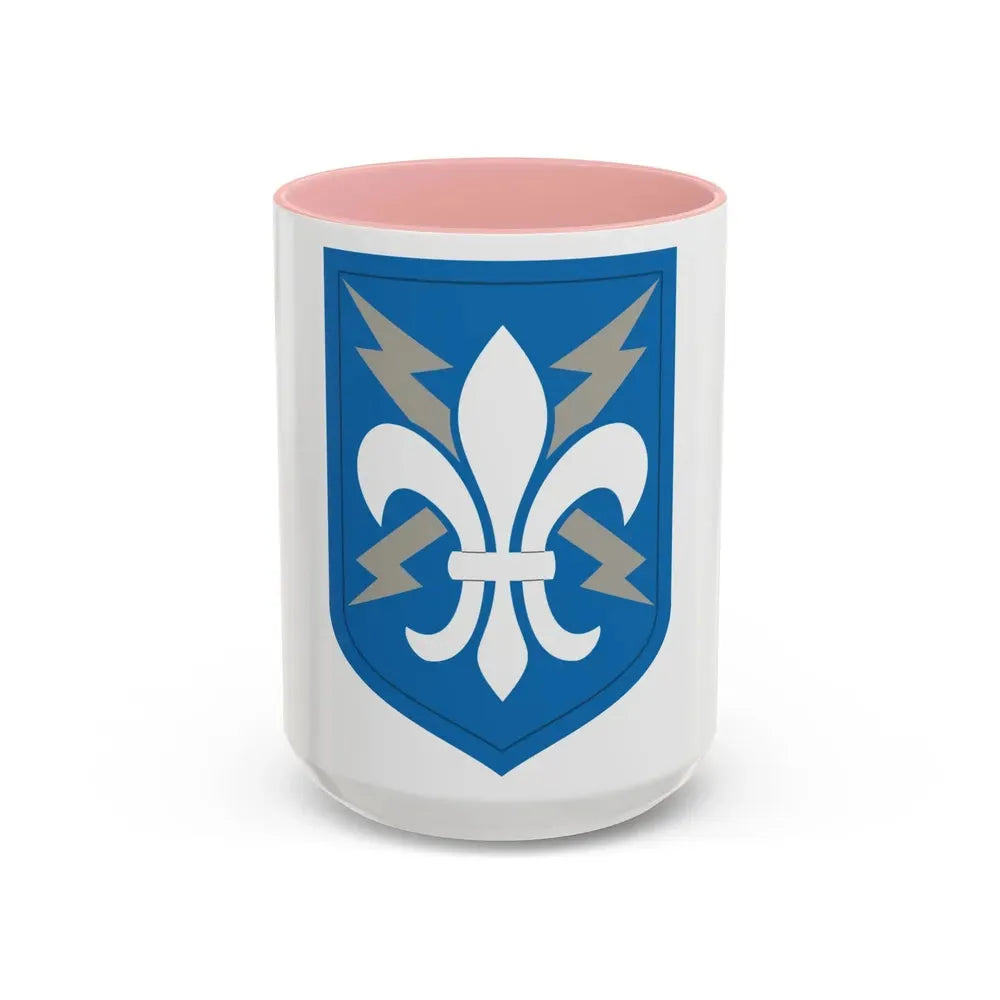 205 Military Intelligence Brigade (U.S. Army) Accent Coffee Mug 15oz Pink - Go Mug Yourself
